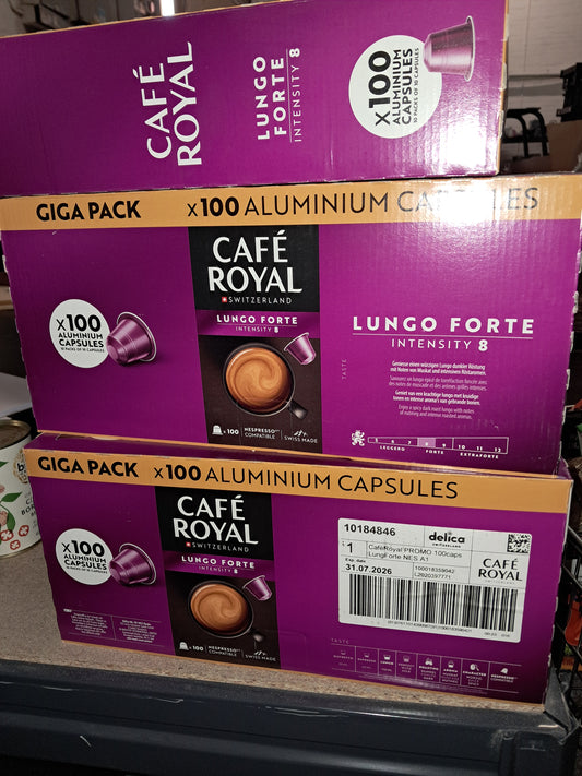 Giga pack Cafe Royal Lungo Forte intensity 8