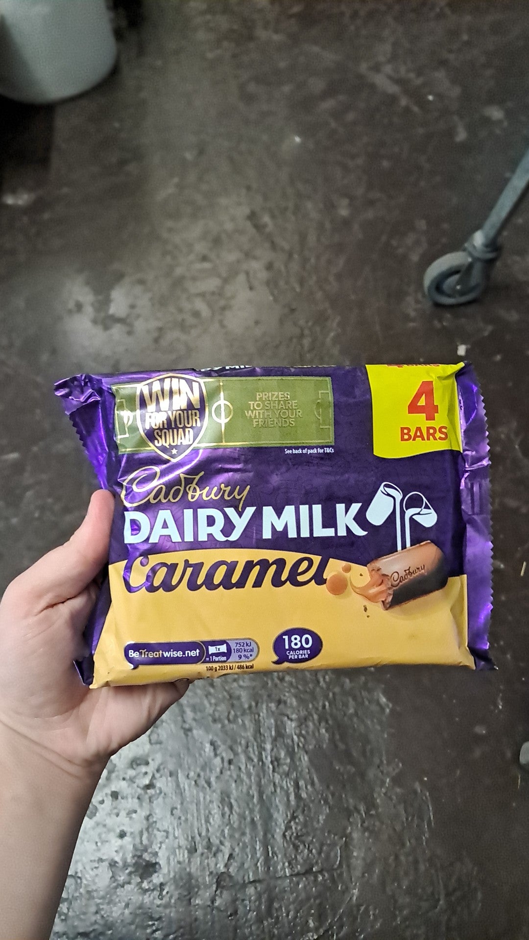 Cadbury dairy milk caramel 4 bars