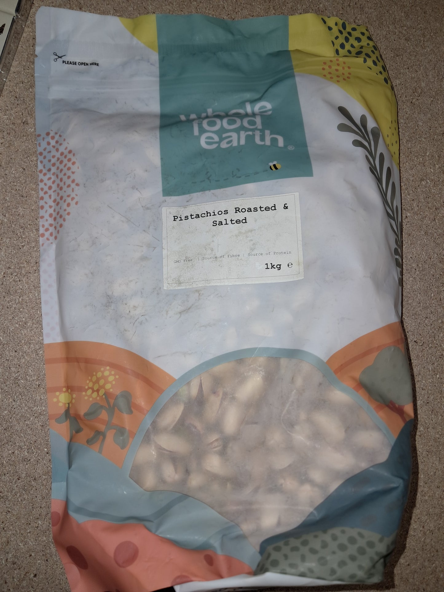 Pistachios roasted and salted 1kg