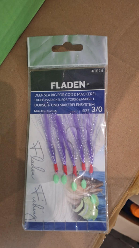Fladen deep sea rig for cod and mackrell