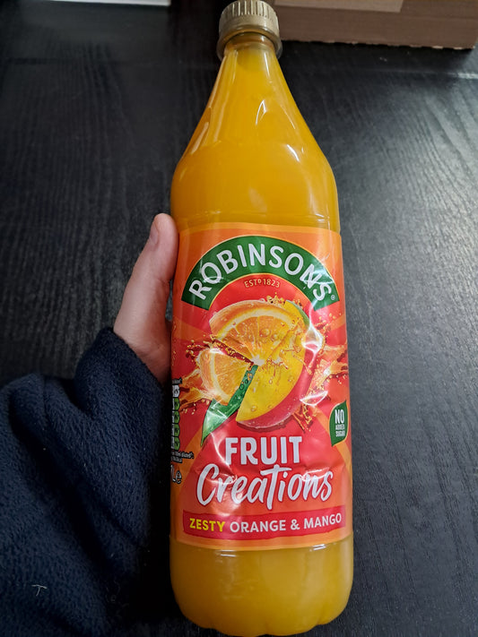 Robinsons fruit creations orange and mango