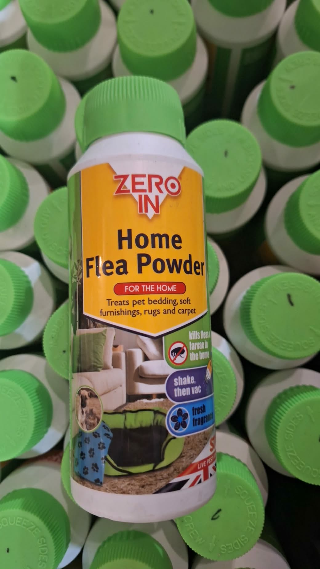 Zero in home flea powder