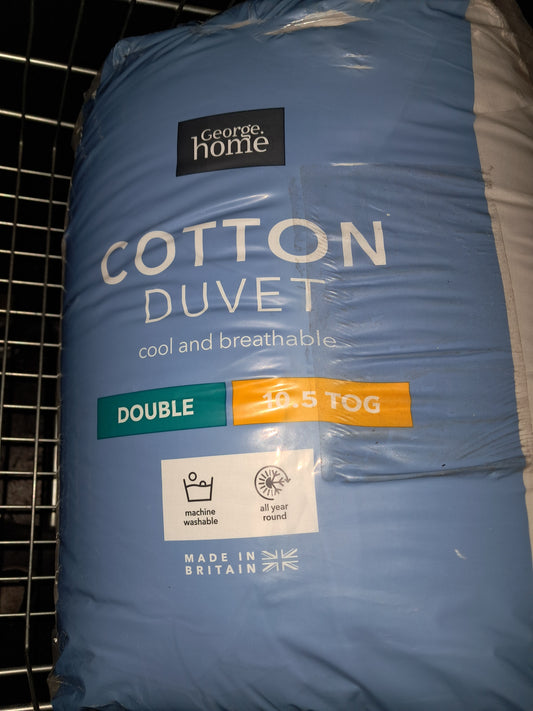 George home cotton duvet double 10.5 tog