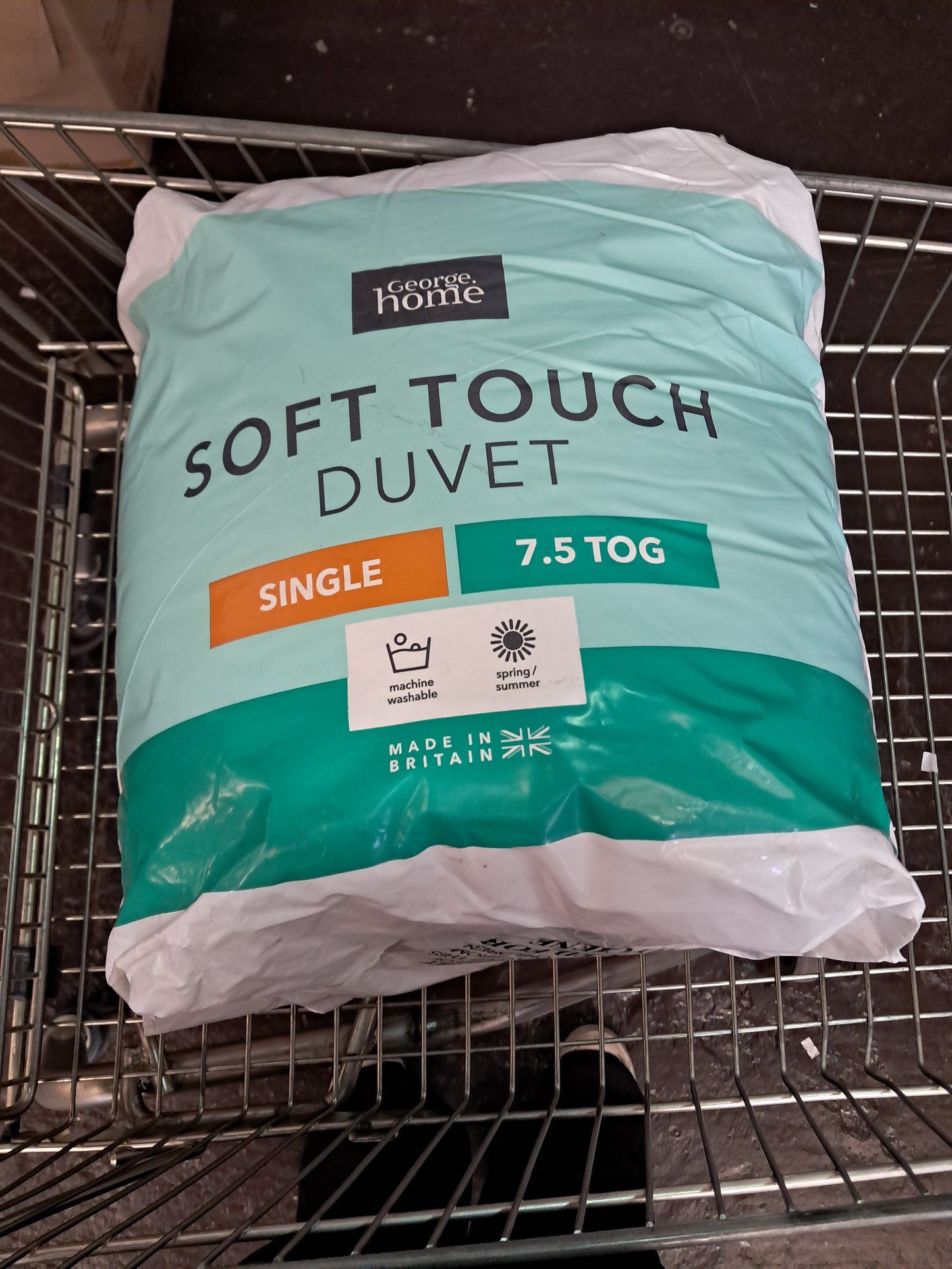 George home soft touch duvet single 7.5tog