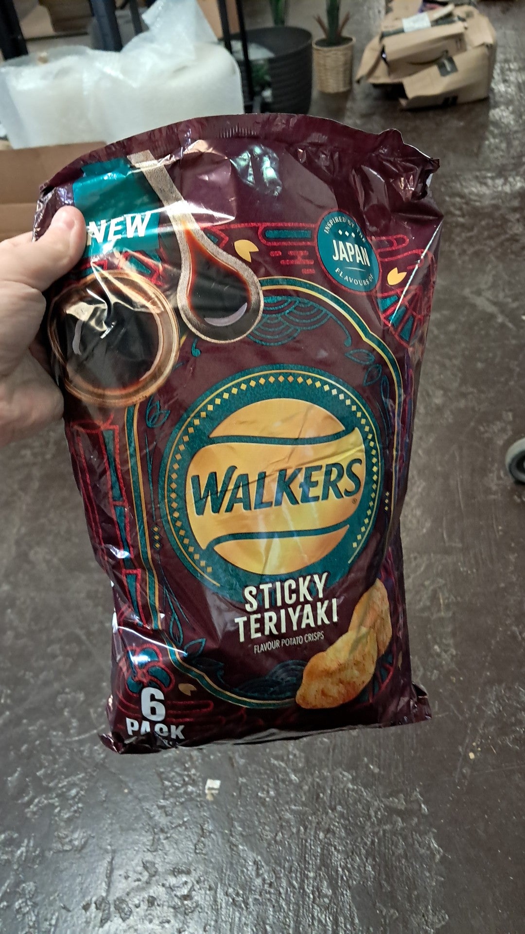 Walkers sticky teriyaki 6 pack