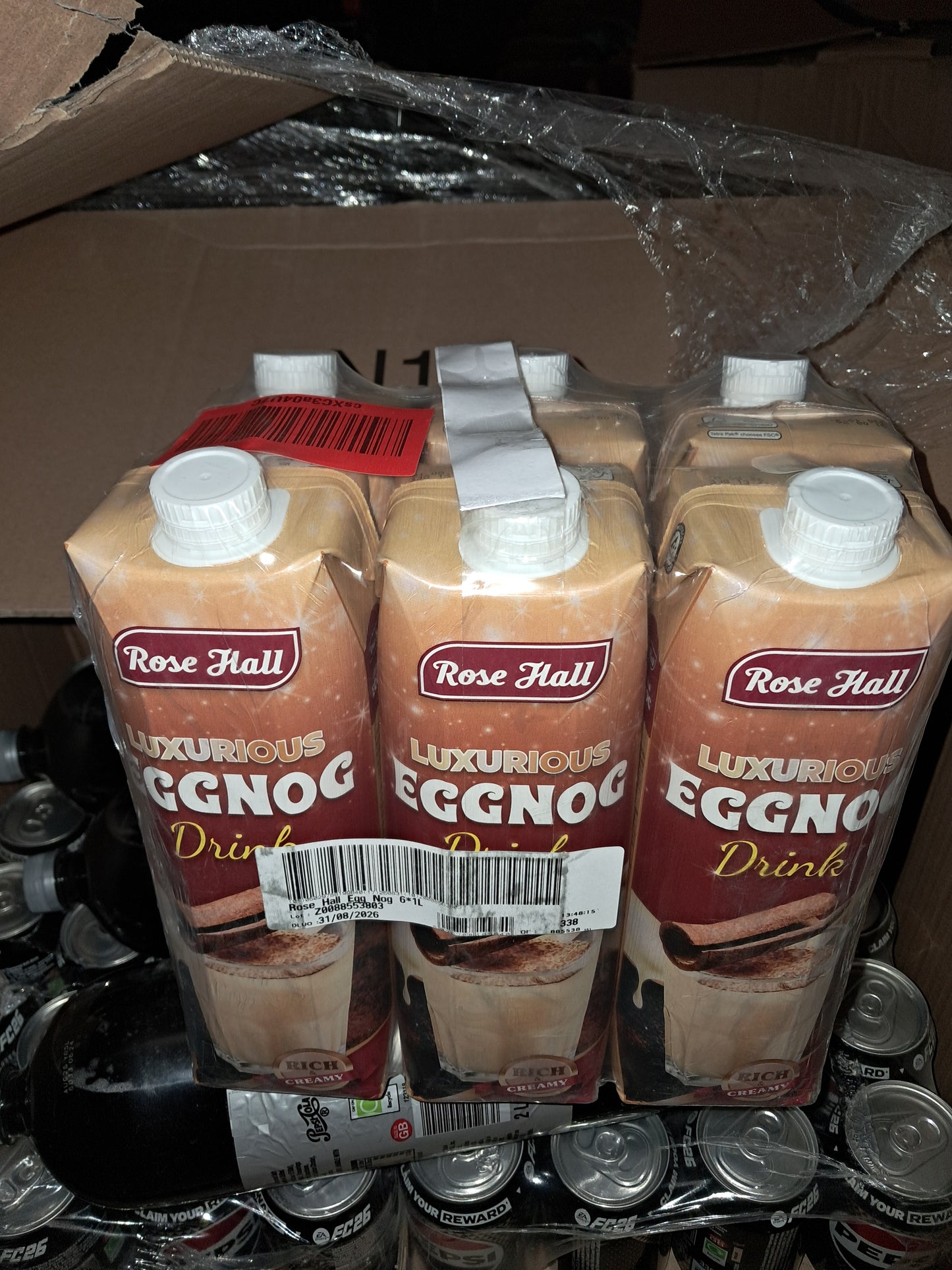 Rose hall luxurious eggnog drink x 6