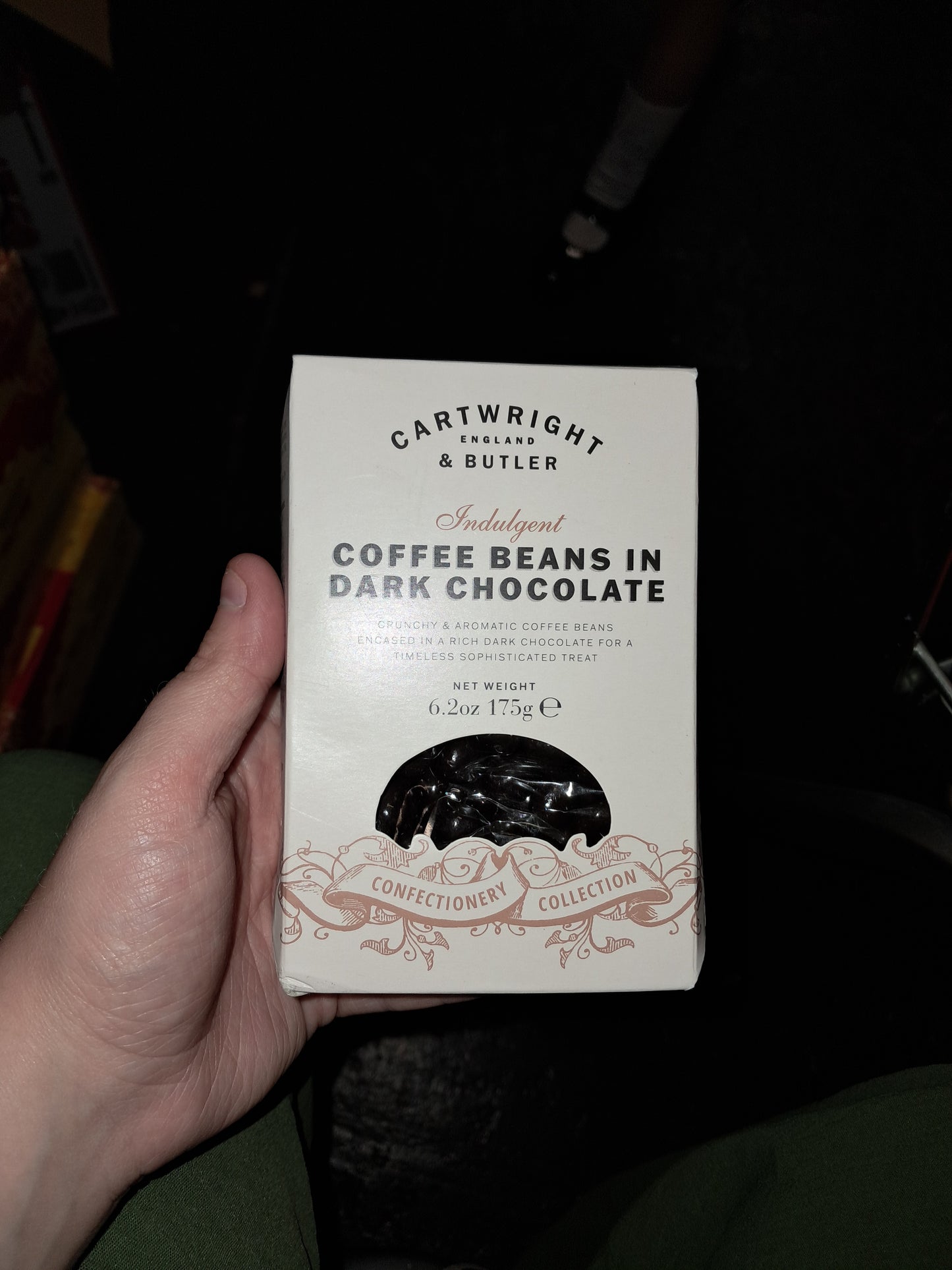 Coffee beans in dark chocolate