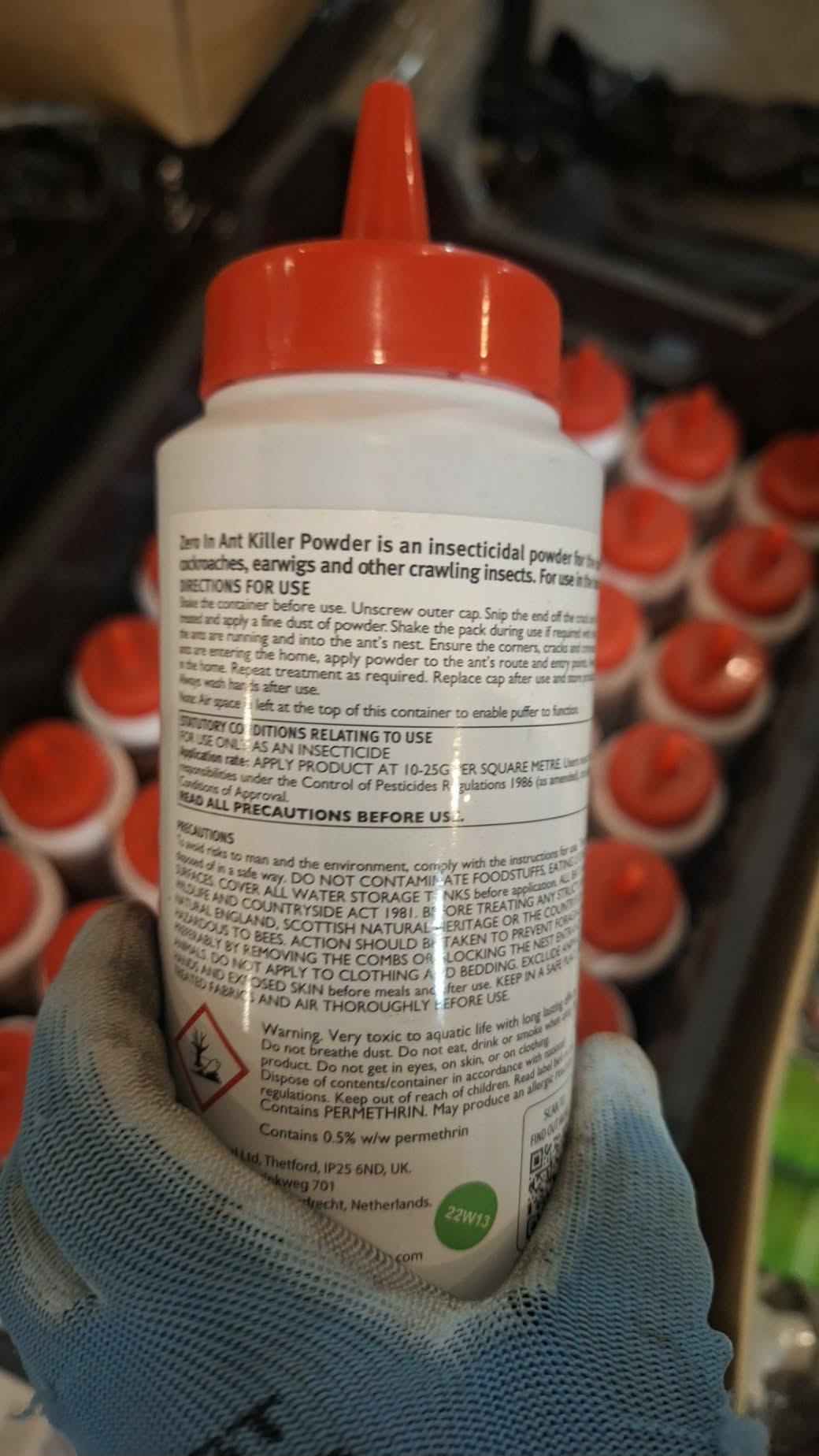 Ant killing powder