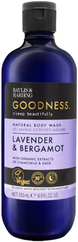 Baylis and Harding Lavender & Bergamot 500ml natural body wash