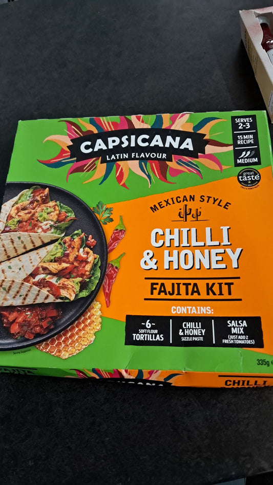 Capsicana chilli & honey fajita kit