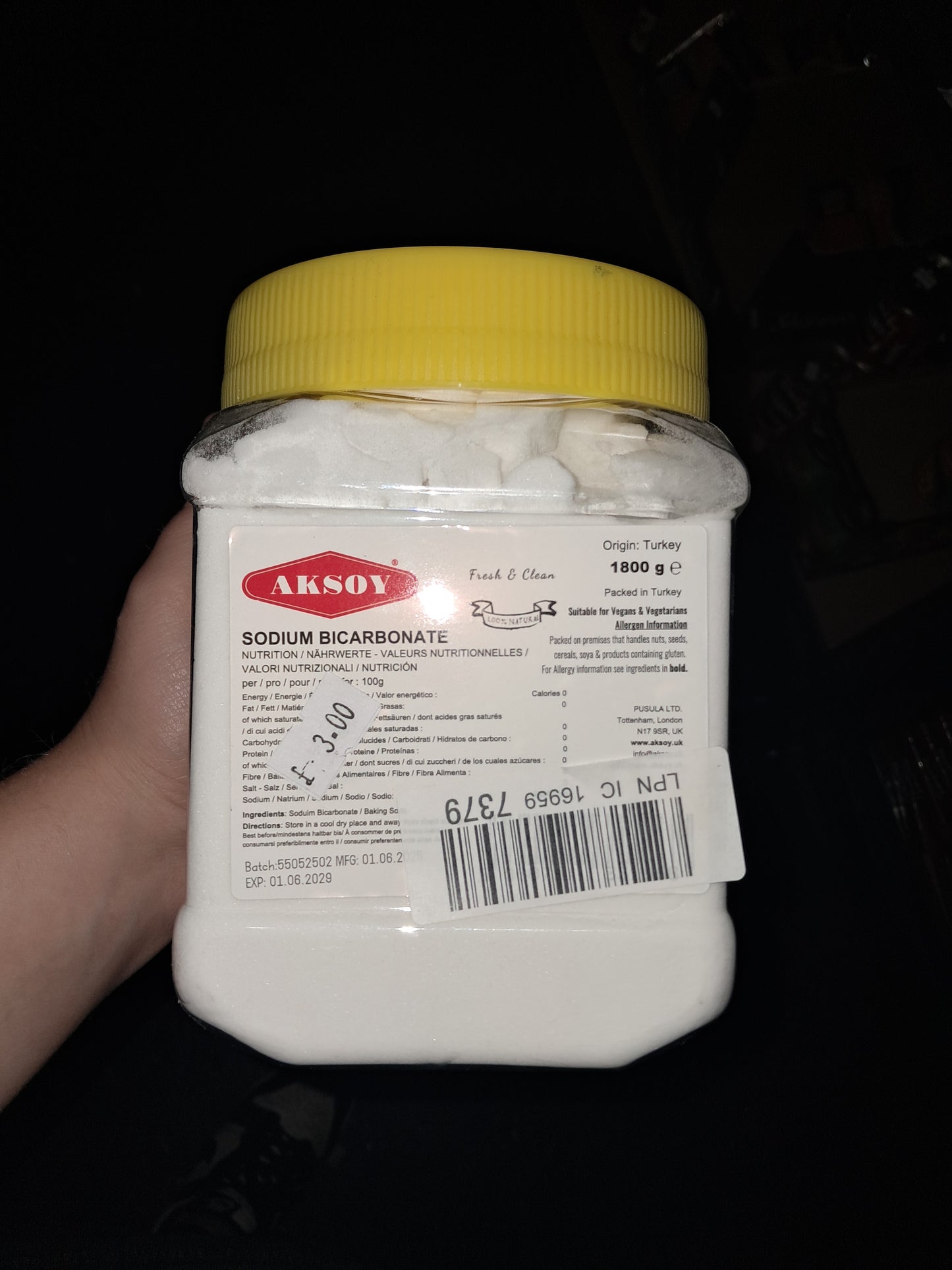Also sodium bicarbonate
