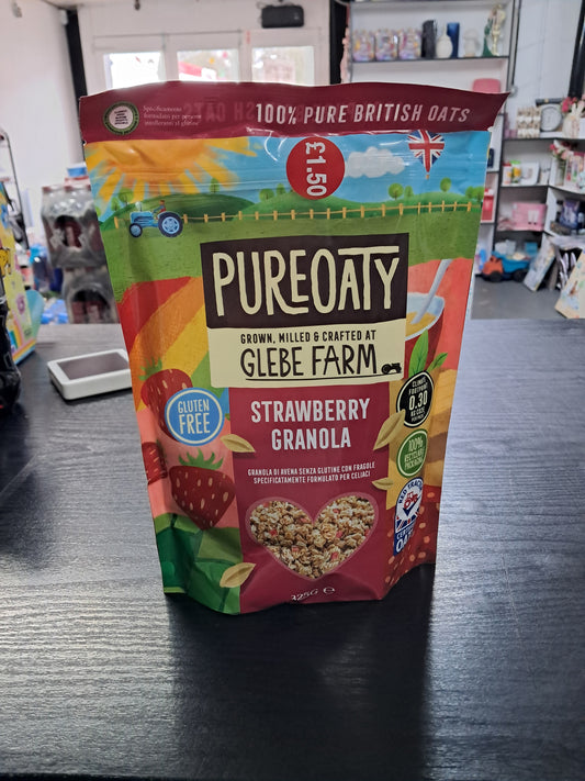 Pure oaty strawberry granola