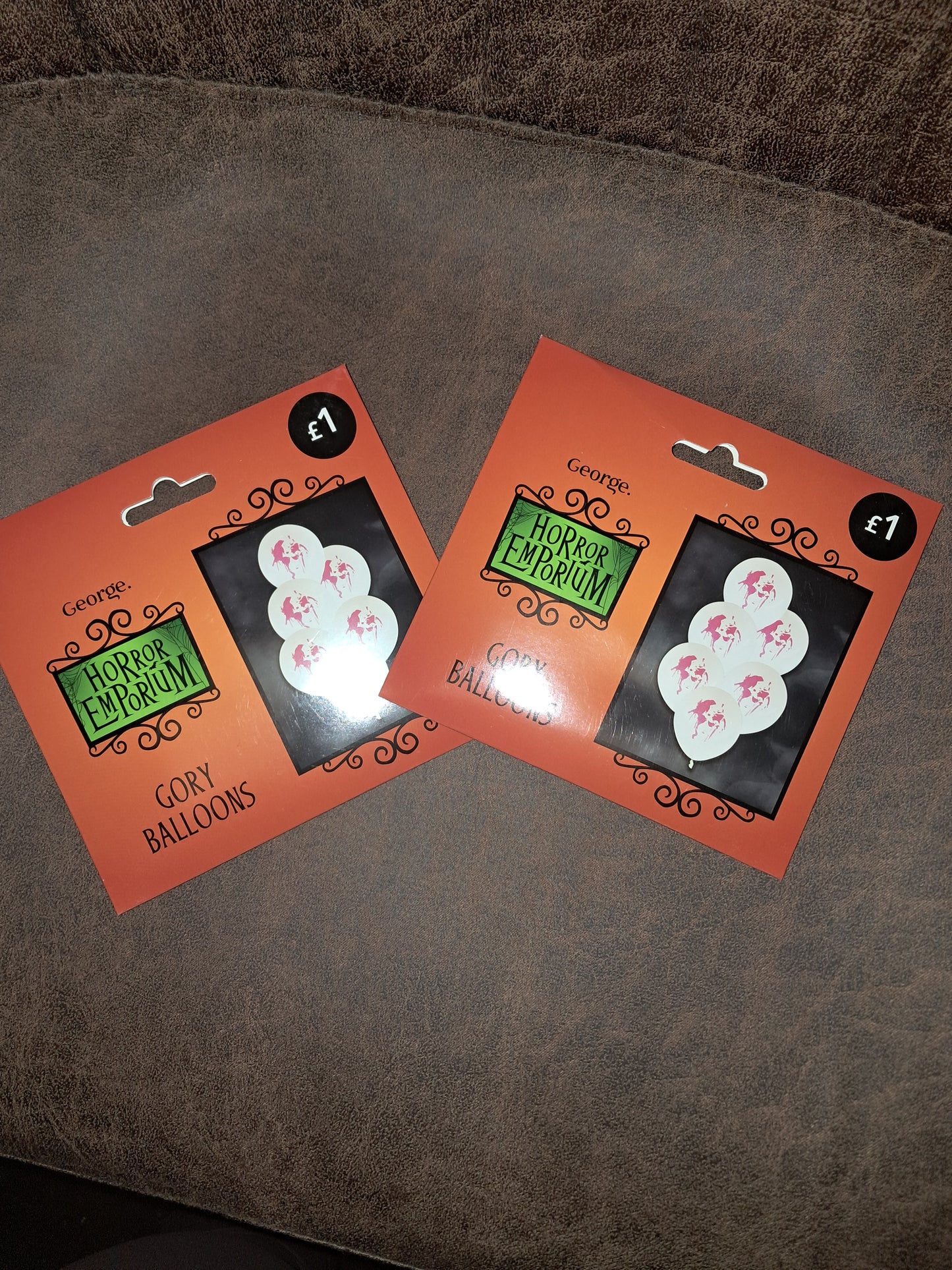 Horror emporium 2 x packs of gory balloons