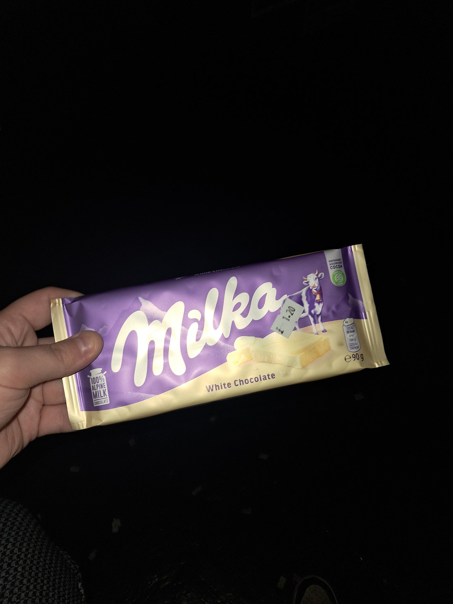 Milka white chocolate