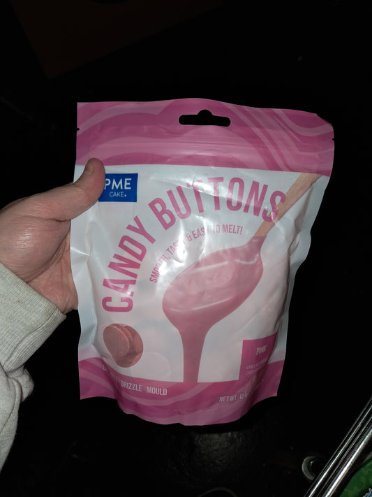 PME cake candy buttons pink