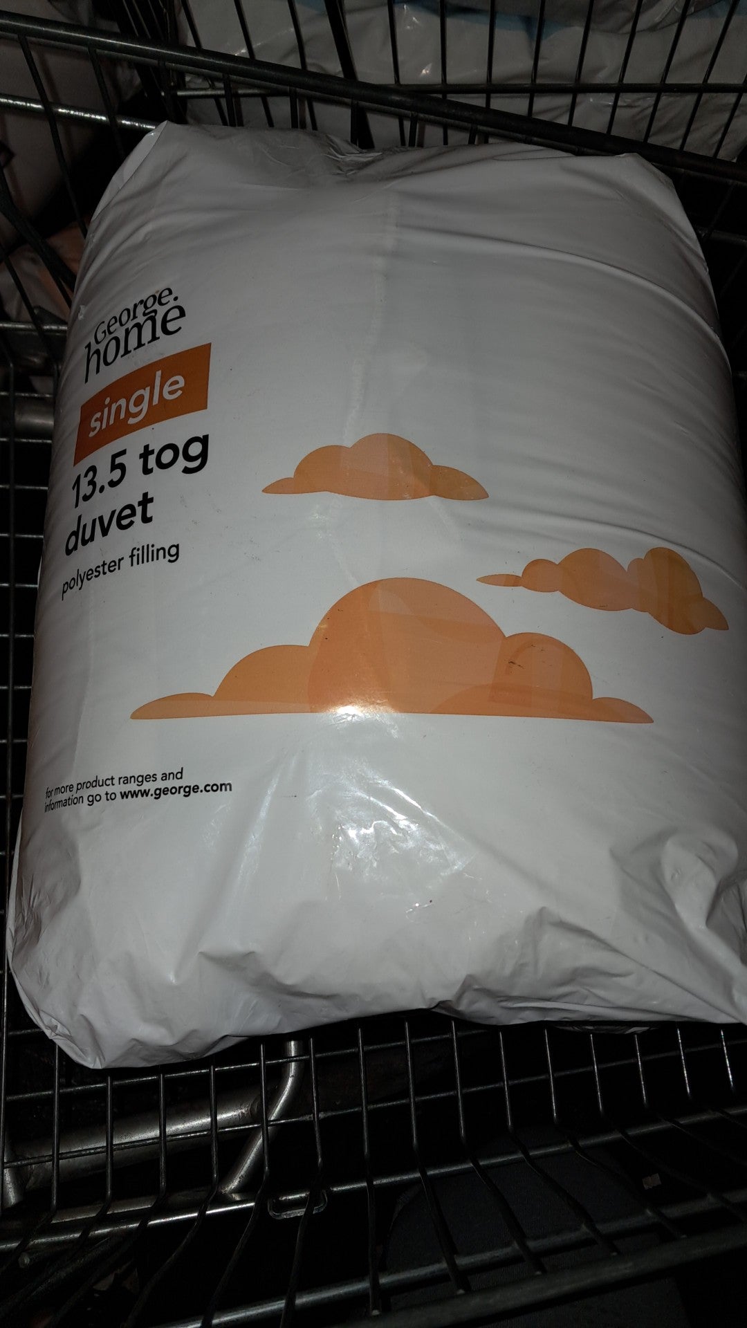 George home single 13.5 tog duvet