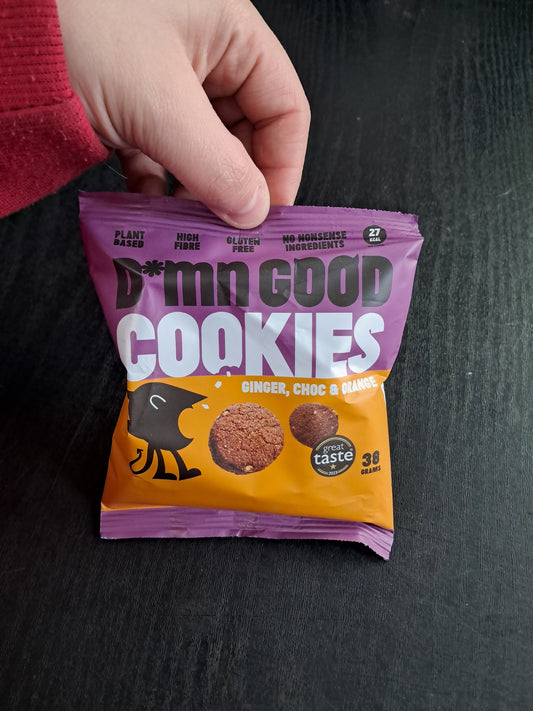 D*mn good cookies ginger, choc and orange BB- 16/10/26