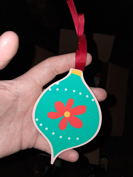 Hanging wooden ornament