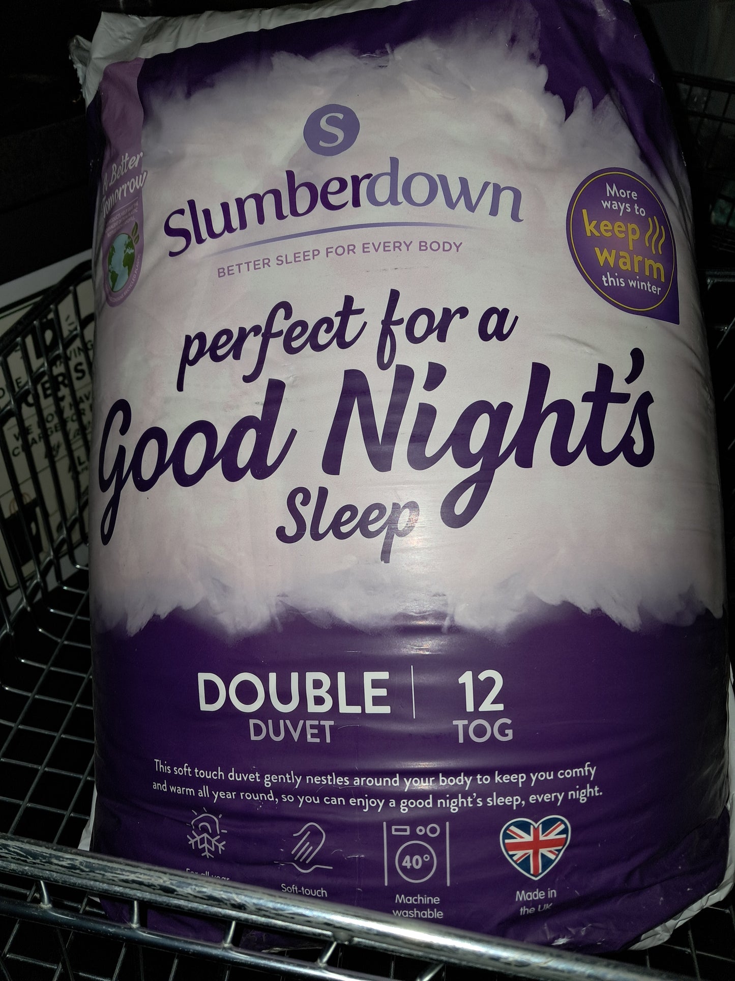 Slumberdown perfect for a good nights sleep double duvet 12 tog
