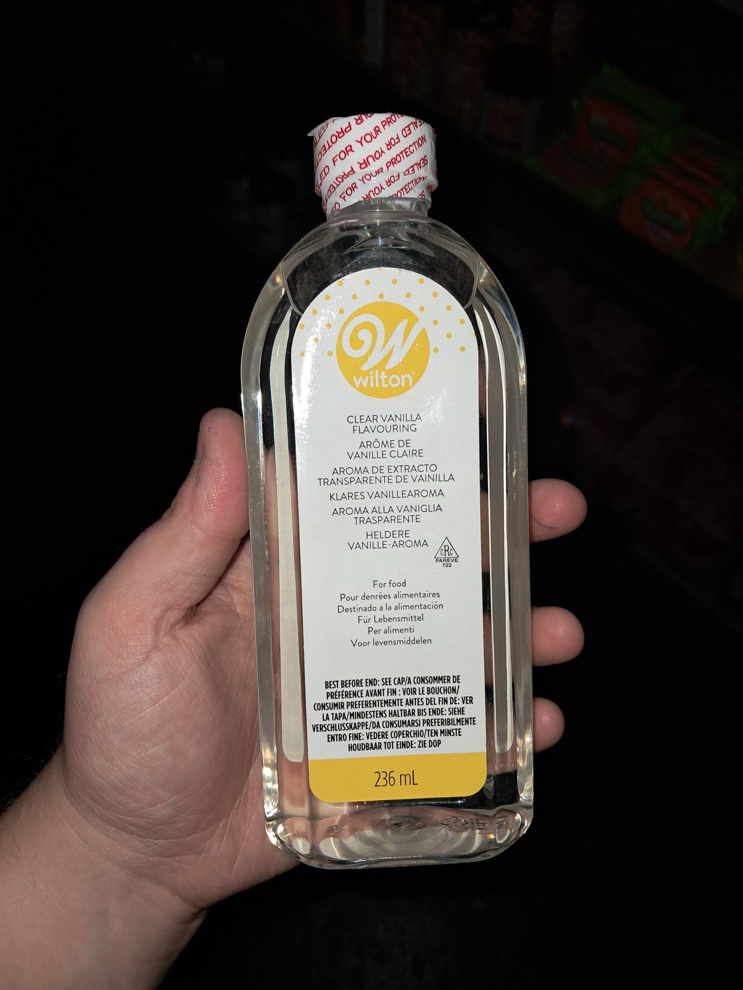 Clear vanilla flavouring