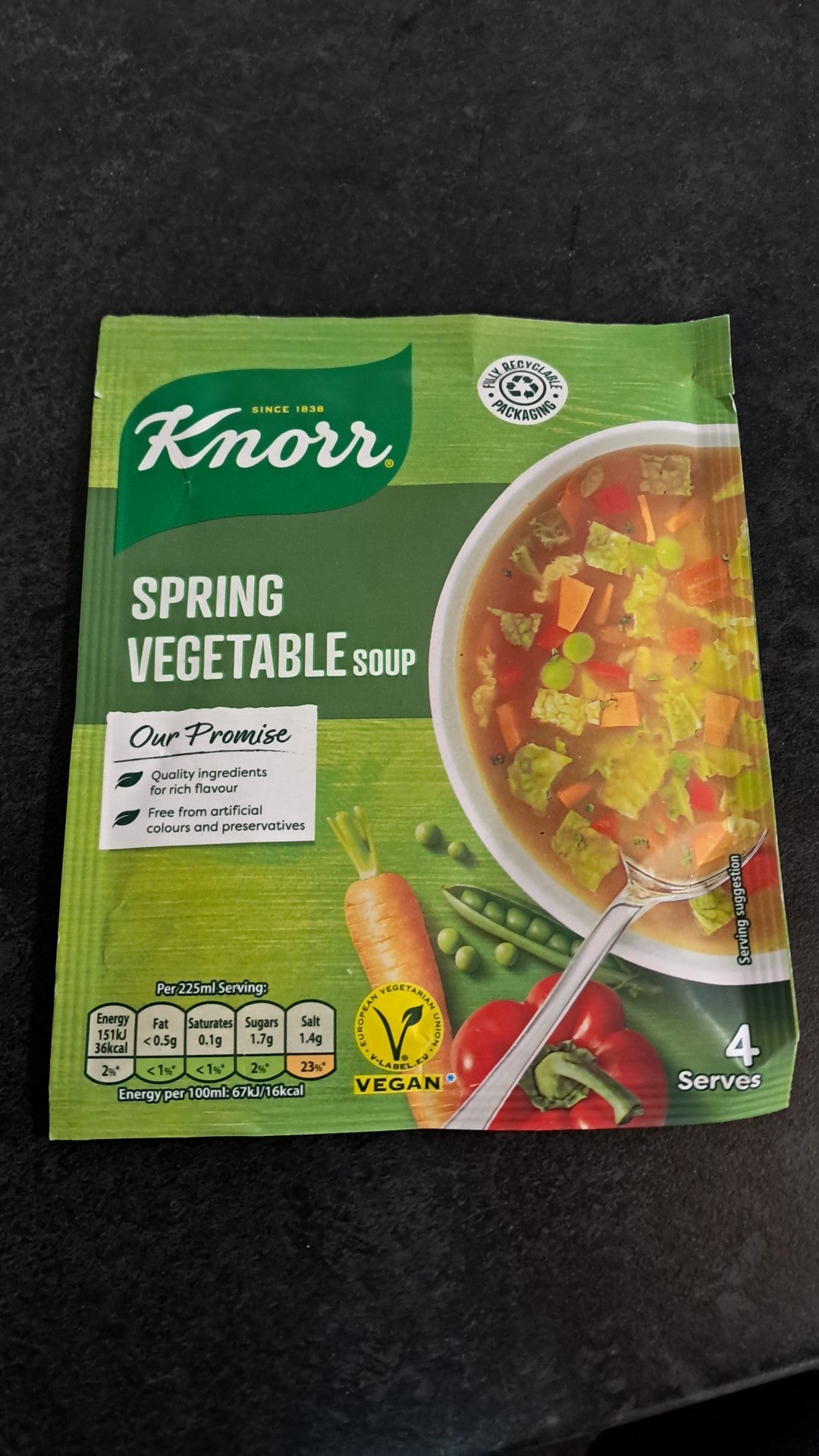 Knorr spring vegetable soup