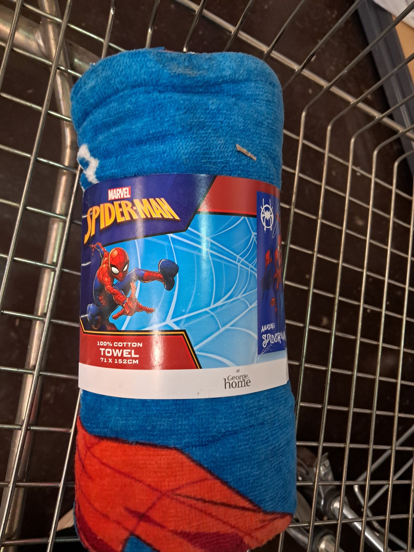 Spiderman beach towell