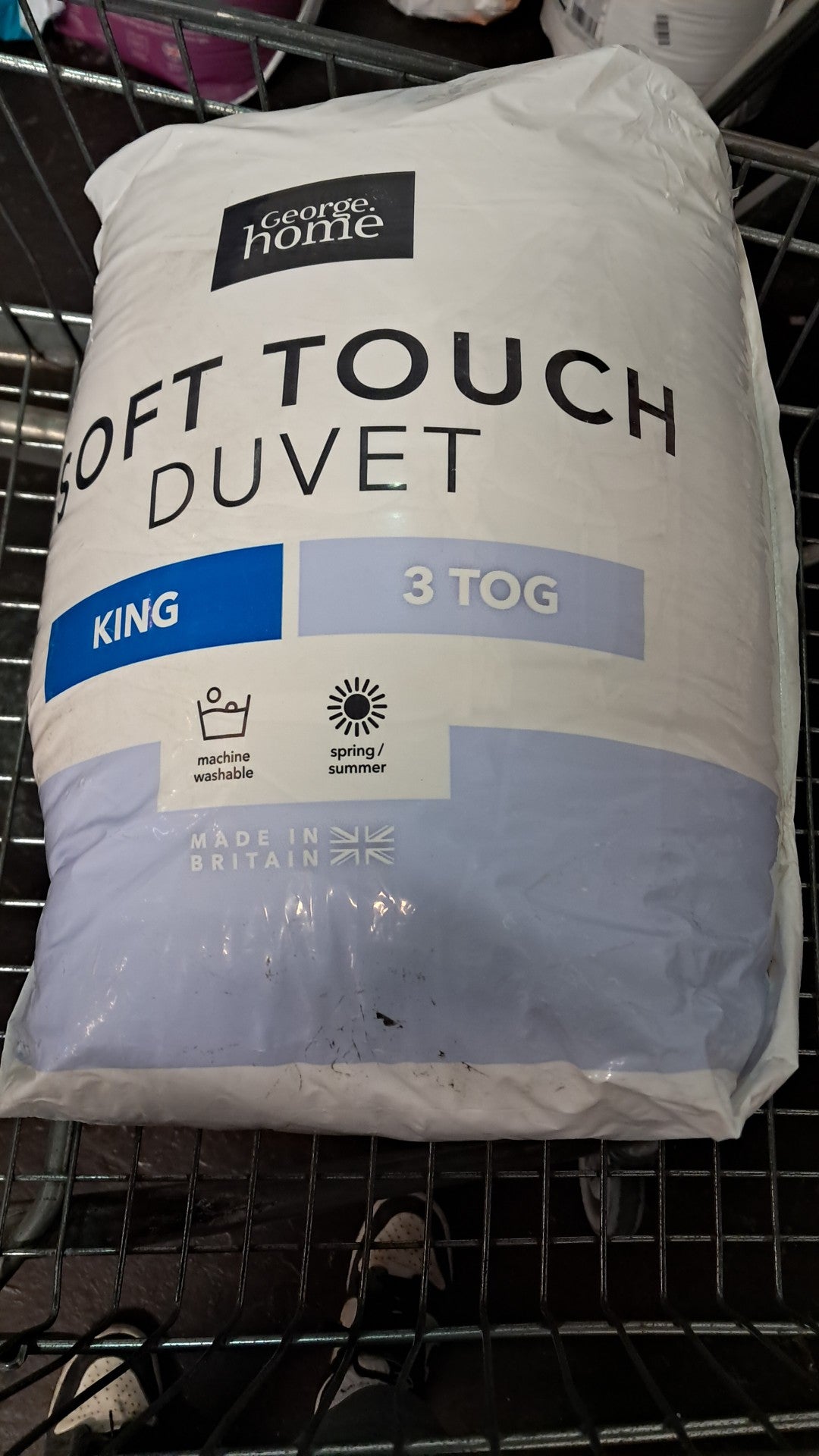 George home soft touch duvet king 3 tog