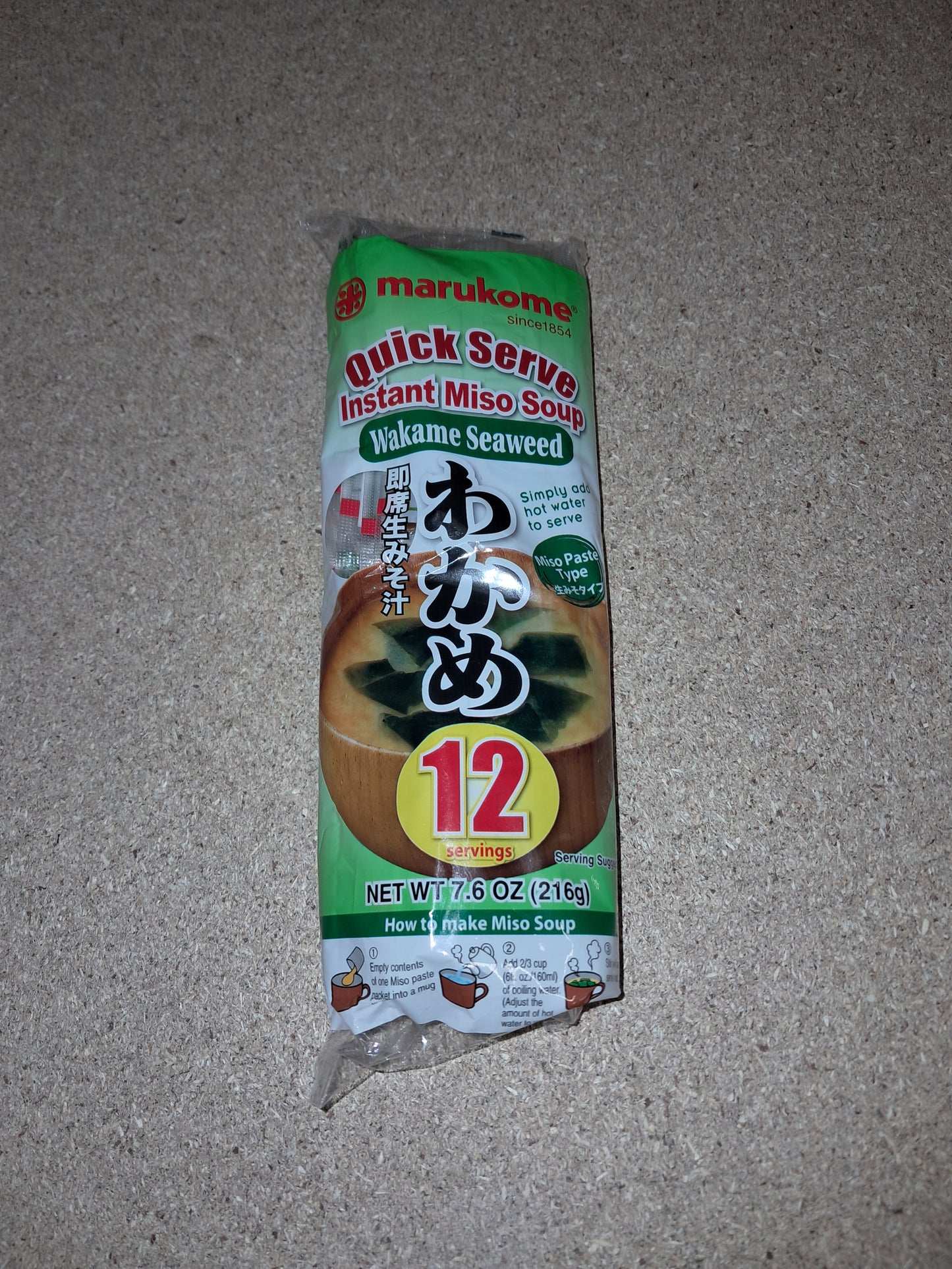 Quick serve instant miso soup