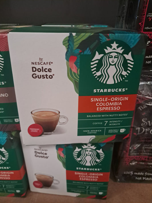 Starbucks dolce gusto single origin colombia espresso