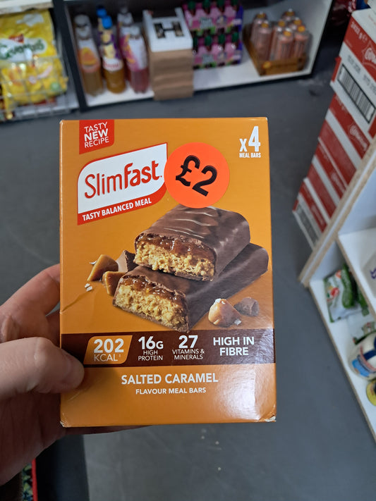 Slimfast salted caramel meal bars